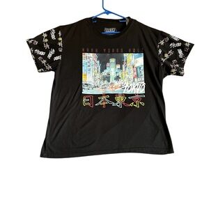 FRESH LAUNDRY MENS GOOD VIBES ONLY NEO TOKIO T- SHIRT SZXL